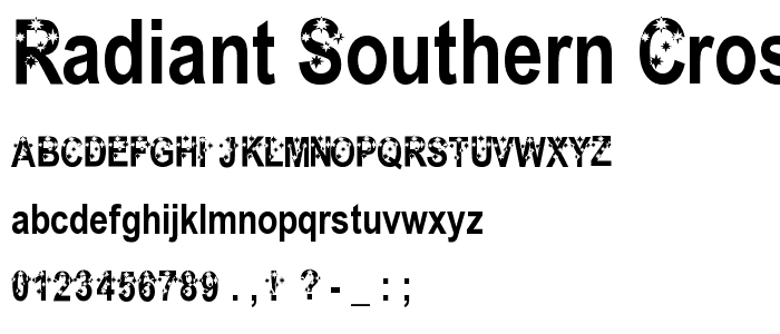 Radiant Southern Cross font